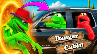 Kermit The Frog and Elmo's SECRET Road Trip Portal! (ft Crashout Kermit)