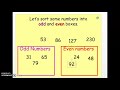 Exploring Odd and Even Numbers