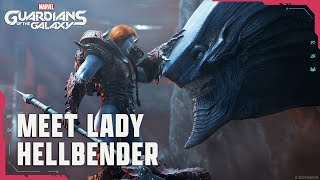 Marvel\'s Guardians of the Galaxy \'Lady Hellbender\' gameplay cinematic