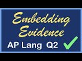 Evidence and Citation in Essays