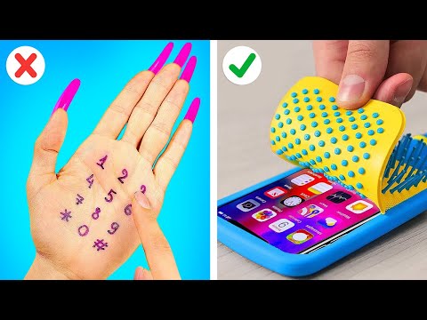NOUVELLES ASTUCES POUR L'ÉCOLE TECH || Gadgets de téléphone géniaux pour étudiants par 123 GO! GOLD