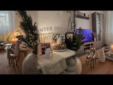 Winter decorate with me 2024 ( living room, kitchen , coffee corner)✨️ cozy & simple🕯