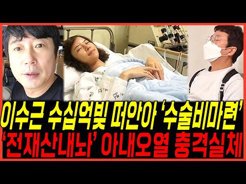 개그맨 이수근 결국 '수십억 빚 떠안아' 채무 내막 충격, 아내 오열 '전재산 내놔' 수술비 마련때문? 안타까운 상황, 반전 실체