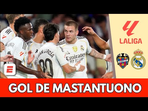 MASTANTUONO anota su primer gol con el REAL MADRID, con una asistencia TOP de VINICIUS | La Liga