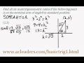 Trigonometric Functions and Ratios