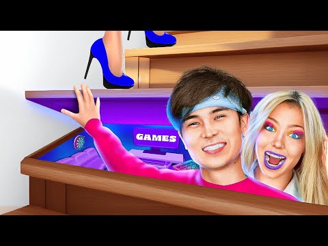 We Built Secret Rooms to Hide With My Crush! 😍🛠️