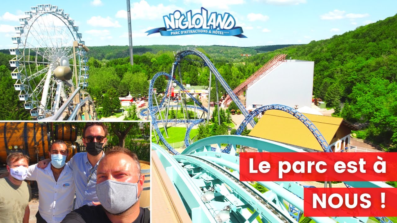 Une journée de fou à @Nigloland, on grimpe en haut de Krampus Expedition