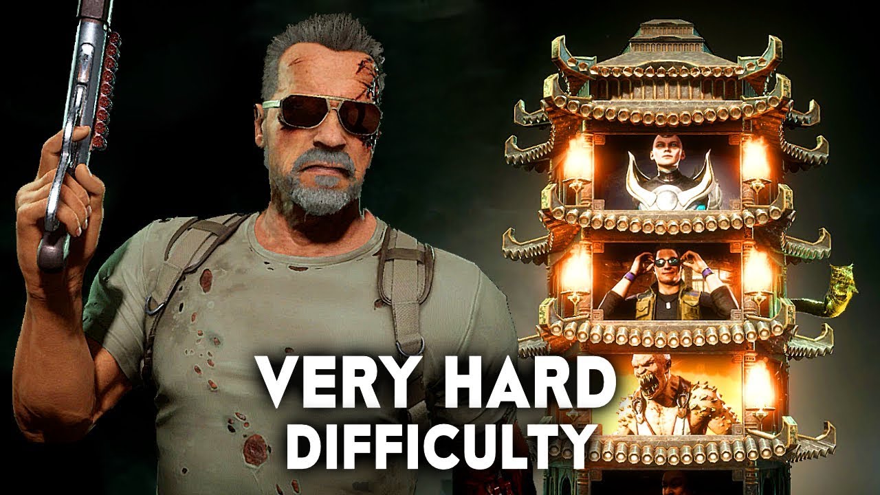 Mortal Kombat 11 Terminator Klassic Tower Very Hard Difficulty Gameplay (No Commentary) MK11