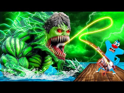 Roblox Oggy Caught A Big Giant Hulk Fish With Jack In Go Fishing