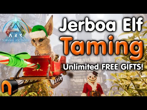 Ark JERBOA ELF TAMING - FREE ENDLESS Mistletoe & Coal To Build EVERYHTING!