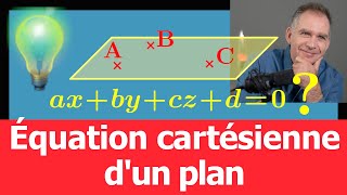 Déterminer une équation cartésienne de plan 🚀 | Bac 2025 Spécialité Maths - Centres étrangers ♕