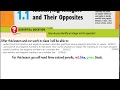 Opposites and Number Line Concepts