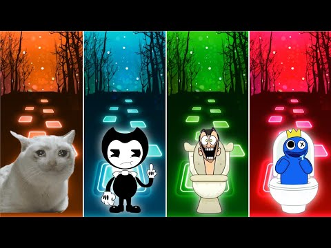 Crying Cat 🆚 Bendy Land 🆚 Skibidi Toilet 🆚 Rainbow Friends Toilet Coffin Dance Song