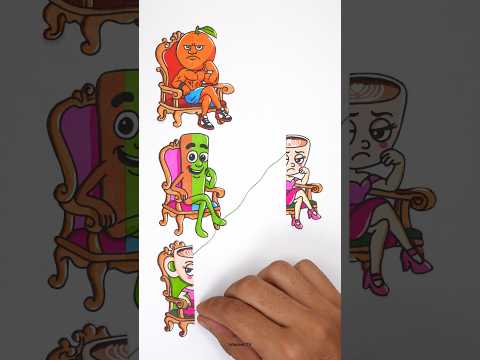 Italian Brainrot Rope Correcting Challenge Paper Craft Game #shortsvideo #brainrot #papercraft