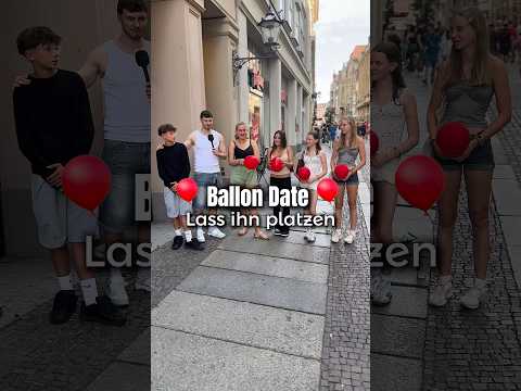 Ballon Date 🎈 Wer bleibt bis zum Ende? 🤔 #straßenumfrage #ballon #shorts