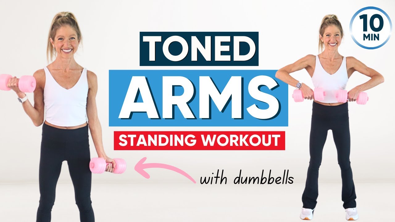 10-Minute Standing Upper Body Workout for Toned Arms with Weights