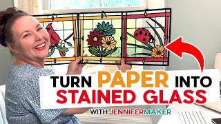 How To Make Stained Glass Using Paper: Faux Decor Made Easy!
