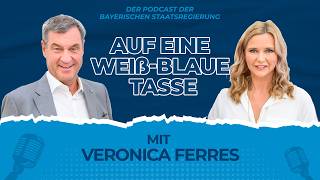 „Auf eine weiß-blaue Tasse“: Ministerpräsident Dr. Markus Söder und Veronica Ferres - Bayern