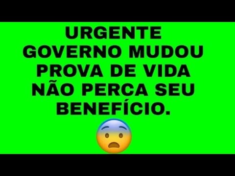 INSS GOVERNO MUDOU PROVA DE VIDA NÃO PERCA O SEU BENEFÍCIO.