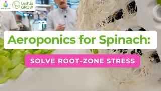Aeroponics for Spinach: How LettUs Grow Solves the Root-Zone Problem in Greenhouses | GreenTech 2026