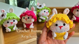 Crochet Bunny Keychain 🐰 သော့ချိတ်ထိုးနည်း