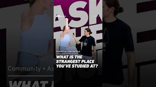 What is the strangest place you've ever studied at? 🏖✍️ Our students had some interesting answers 👀