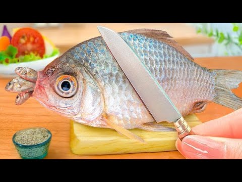 Best Delicious Seafood🐟Recipe How To Make Miniature Korean Spicy Fried Fish✨💖