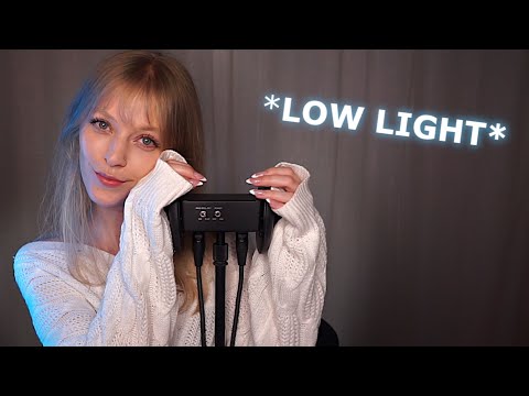 ASMR Ear Massage With A Cardigan? *Low Light*