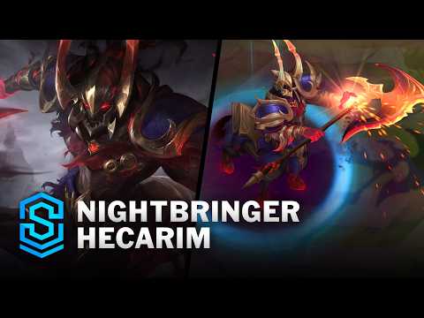 Nightbringer Hecarim Skin Spotlight - Pre-Release - PBE Preview - League of Legends