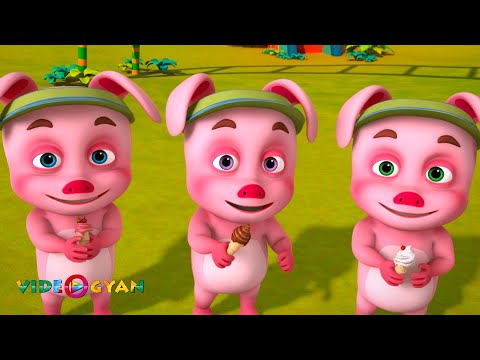 Three Little Pigs Went To A Fair | Oinkidz Songs | Nursery Rhymes & Kids Songs | Videogyan 3D Rhymes