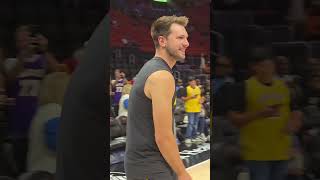 Luka Dončić Ready for Warm-Up… and Looking WAY Too Cute Doing It! 🥹🏀💙