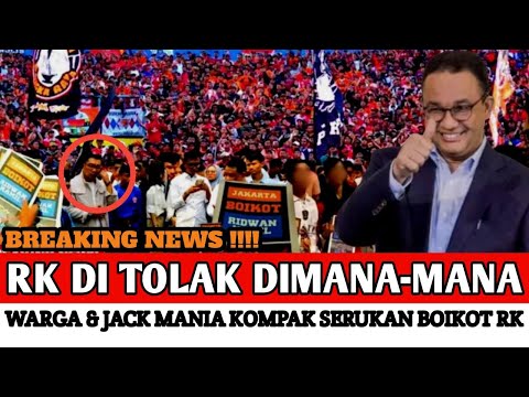 FRUSTASI !! RIDWAN KAMIL DI TOLAK LAGI, WARGA DKI & JACK MANIA KOMPAK SERUKAN INI