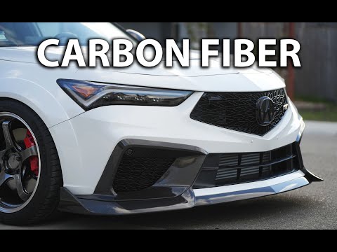 For Acura Integra Type S DE5 2023-2026 Front Fog Lamp Frame Front Bumper Vent Bezel Real Carbon Fiber DAG029