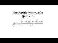 Antiderivatives and Simplifying Expressions