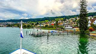 Relaxing Boat Tour on Lake Zurich in Switzerland 🇨🇭