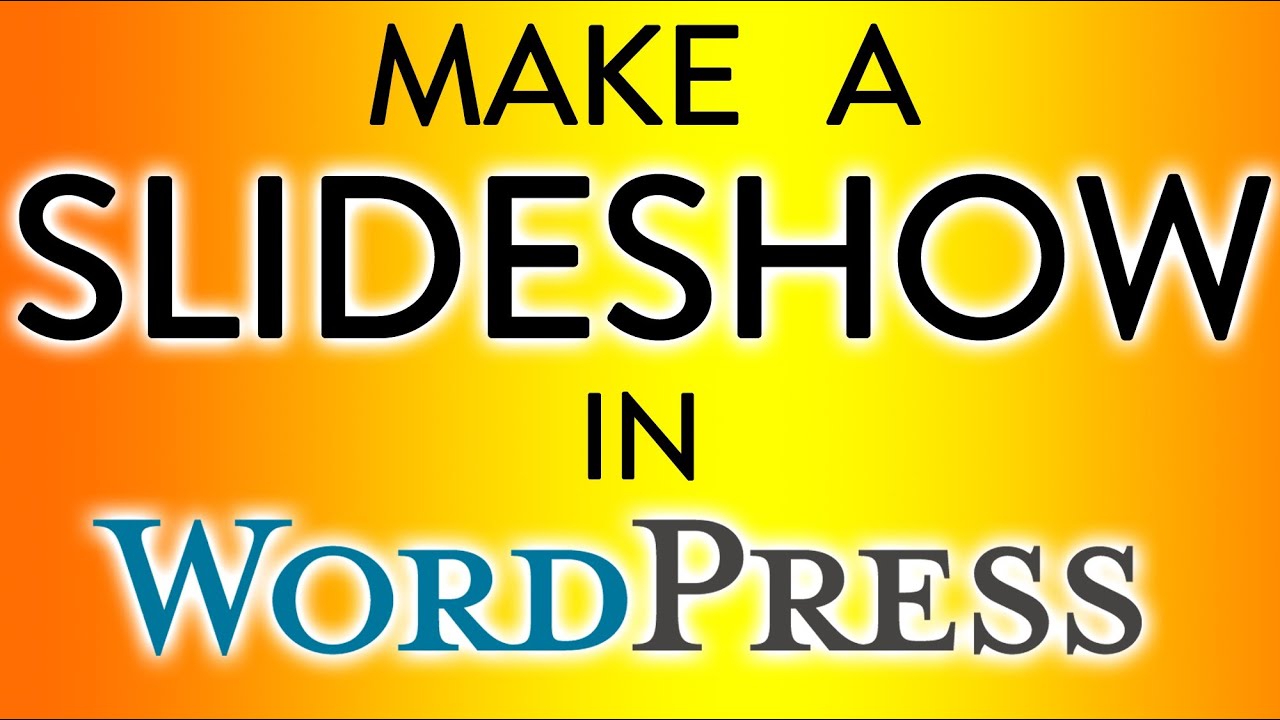 Wordpress 3 - Make A Slideshow - Tyler Moore