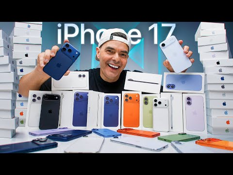 TODOS os iPhones 17 de uma vez! Air, Pro e Pro Max – a MAIOR encomenda que já fiz 📦🔥
