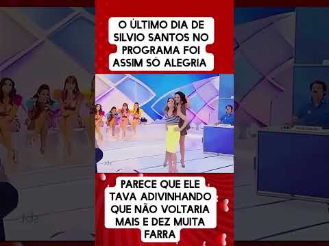 O último dia de programa do Silvio Santos foi só alegria ☺️ #noticias