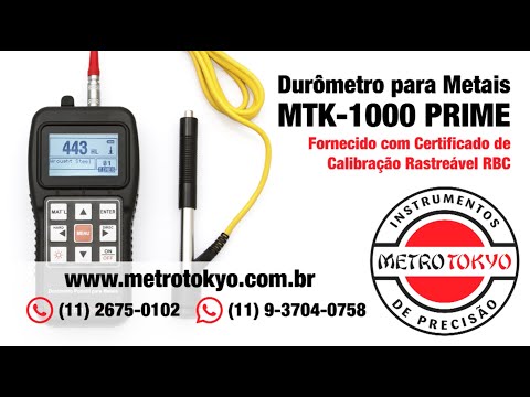 Durômetro Portátil para Metais com Software