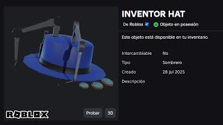 CONSIGUE SOMBRERO INVENTOR GRATIS en ROBLOX | EVENTO INSPIRE 2025