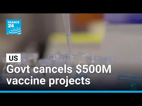 YouTube video thumbnail: US Health Secretary to Cancel $500 Million in Vaccine Development Projects