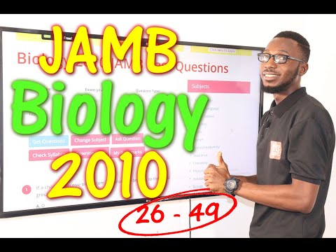 JAMB CBT Biology 2010 Past Questions 26 - 49
