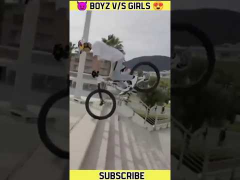 GIRLS VS BOYS STUNNING CYCLE #short# viral #yyoutubeshorts