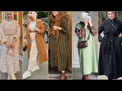 موضة شتاء 2025 للمحجبات|تنسيقات ملابس لشتاء بأفكار أنيقة| hijab fashion style turkish