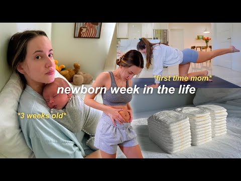 *FIRST TIME MOM* 👶🏻 life with a 3 week old newborn, C-section recovery, milk supply issues!