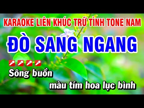 Karaoke Liên Khúc Trữ Tình Nhạc Sống Dễ Hát – Đò Sang Ngang | Hoài Phong Organ