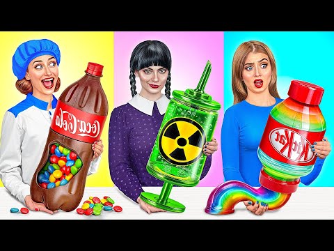 Wednesday vs Grandma Cooking Challenge | Funny Kitchen Hacks by Mega DO Challenge