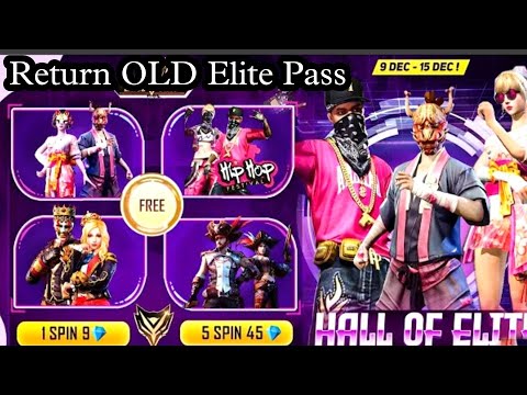 OLD ELITE PASS RETURN IN FREE FIRE | SEASON 1 & 2 ELITE PASS RETURN FREE FIRE | FREE FIRE NEW EVENT