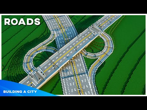 Roads - Building A City #120 [Minecraft Timelapse]