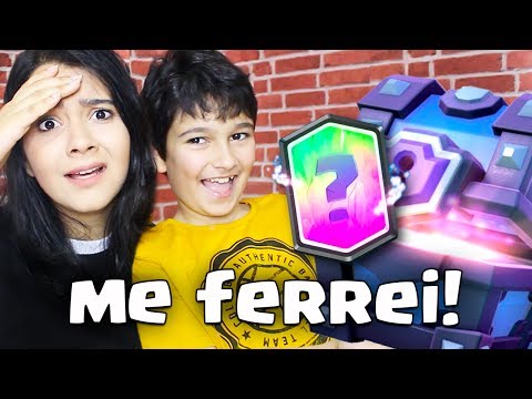APOSTEI UM BAÚ SUPER MÁGICO COM MEU IRMÃO NO CLASH ROYALE!!!